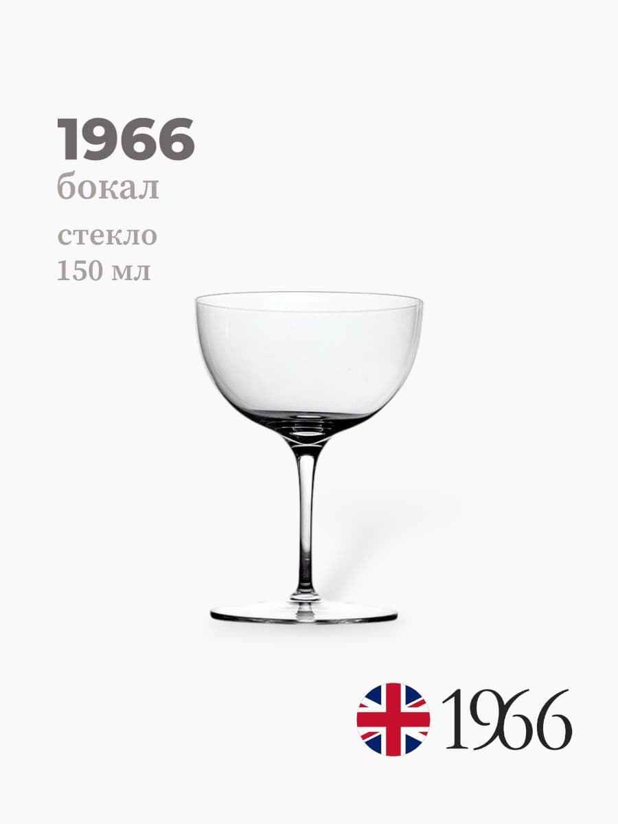 Бокал, 1966, 150 мл, стекло, Нидерланды