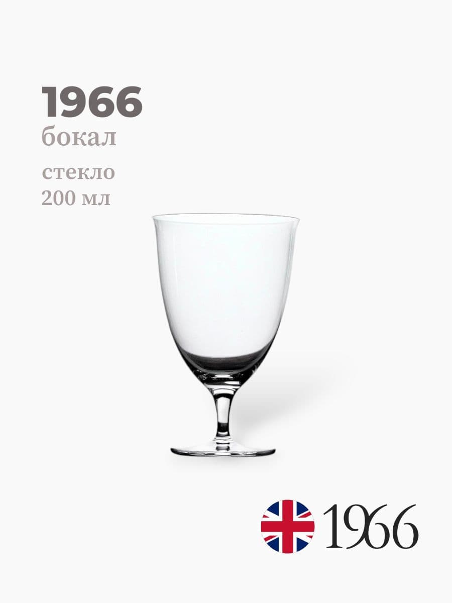Бокал, 1966, 200 мл, стекло, Нидерланды