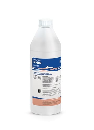 Dolphin (Россия) Мыло-гель для рук 1 л. нейтральное ph 7  Phin /1/12/