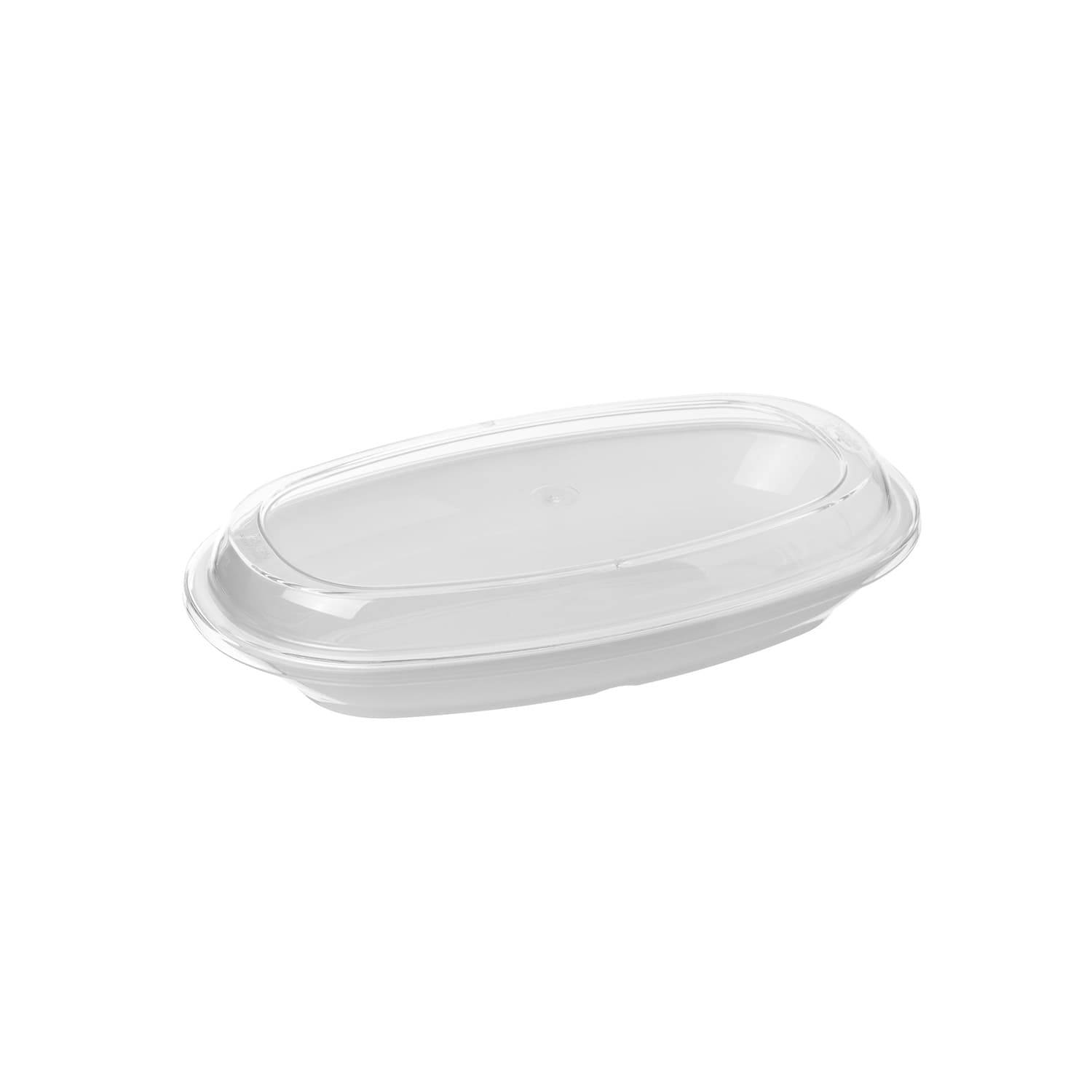 GASTROPLAST (Турция) Блюдо овальное 240*138 мм. с крышкой, поликарбонат, штабелир. GP /1/72/
