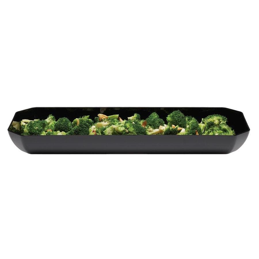 Cambro (США) Салатник 203*508 мм. 3700 мл. h=50 мм. восьмиугольный черный, Cambro /1/