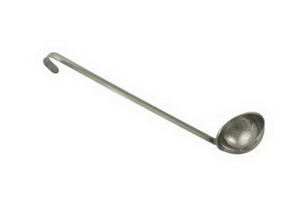 Нерж (Россия) Половник 0,5 л. L ручки 38 см. d=14 см. нерж. /1/40/
