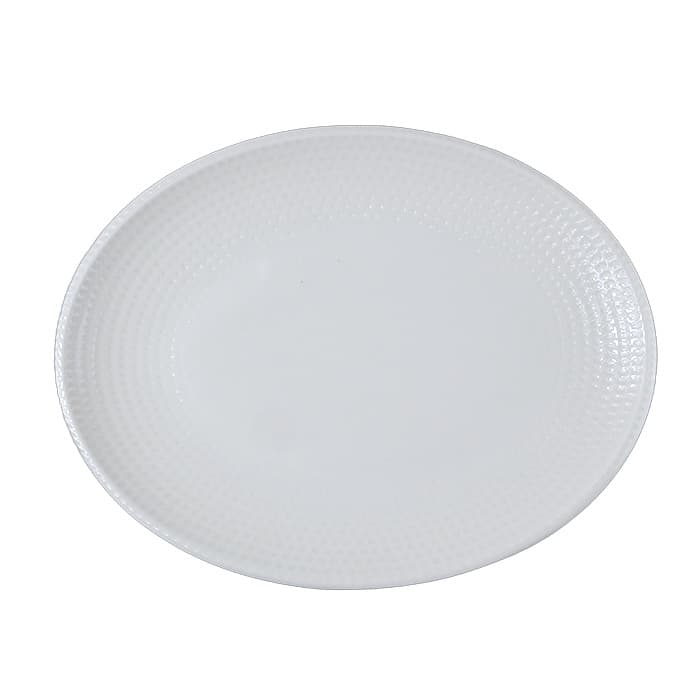 Bonna (Турция) Блюдо овальное 310*240 мм. Белый Пьюре Дот, форма Мув Bonna /1/6/582/