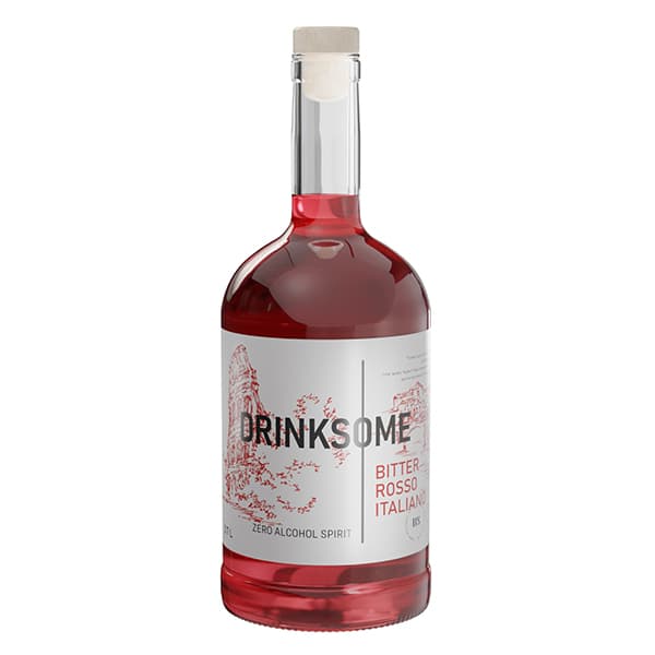 Drinksome Напиток безалкогольный «Красный итальянский биттер» уцененный;стекло;0,7л;D=88,H=219мм;красный