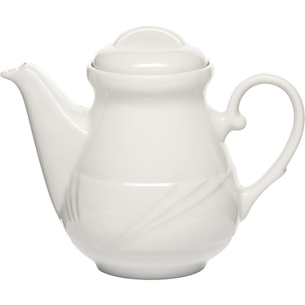 Lubiana Кофейник «Аркадия» с крышкой;фарфор;300мл;D=65,H=100,L=150,B=60мм;белый