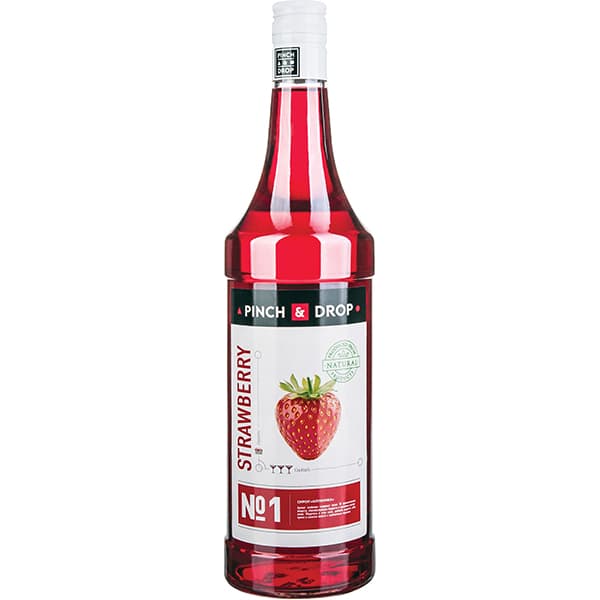 Pinch&Drop Сироп «Сладкая Клубника» Pinch&Drop;стекло;1л;D=85,H=330мм;красный