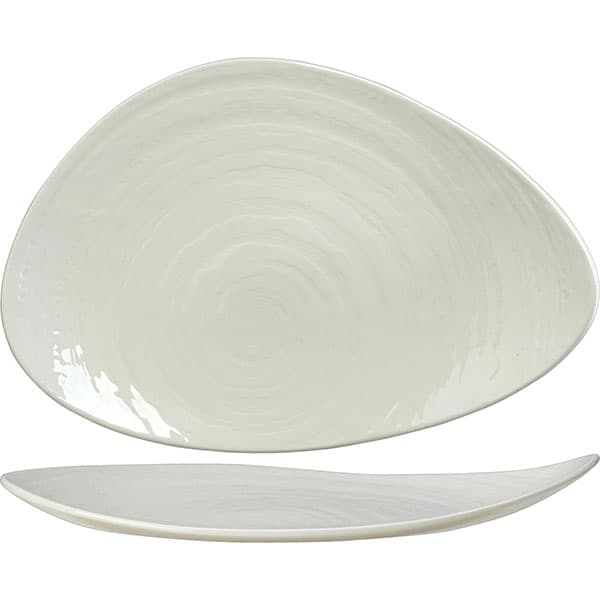 Steelite Блюдо «Скейп»;фарфор;,H=45,L=375,B=250мм;белый