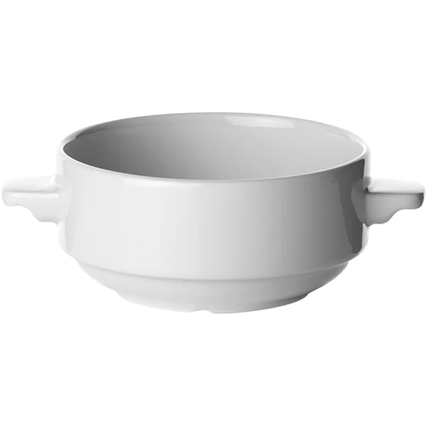 Steelite Чашка бульонная «Симплисити Вайт»;фарфор;285мл;D=110,H=60,L=145мм;белый