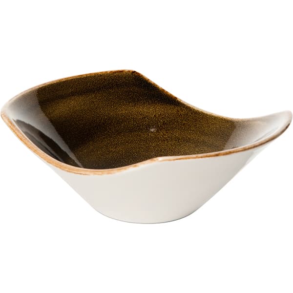 Steelite Салатник «Крафт Браун»;фарфор;240мл;,H=60,L=165,B=130мм;коричнев.