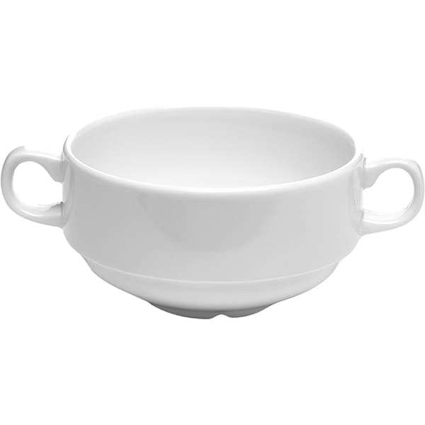 Steelite Чашка бульонная «Монако Вайт»;фарфор;285мл;D=10,H=4см;белый