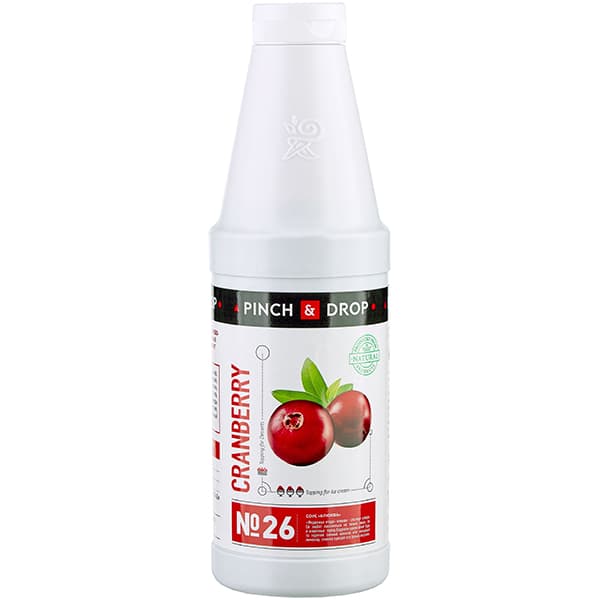 Pinch&Drop Топпинг «Клюква» Pinch&Drop 1 кг уцененный;пластик;D=8,H=26см