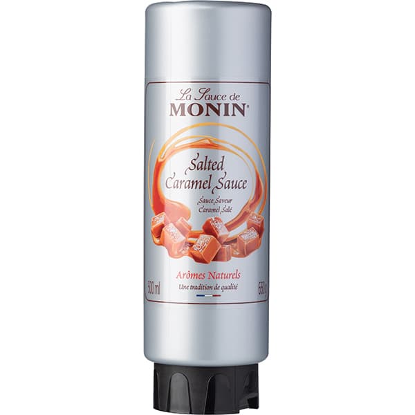 Monin Топпинг «Соленая Карамель» Monin уцененный;пластик;0,5л;D=62,H=205мм;белый