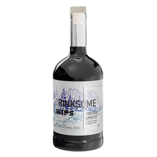 Drinksome Напиток безалкогольный «Сибирский аперитив» уцененный;стекло;0,7л;D=88,H=219мм;тем.корич.