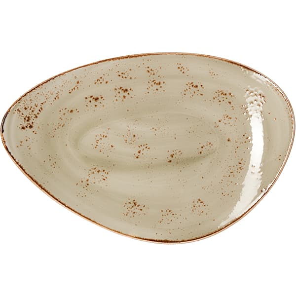 Steelite Блюдо «Крафт Грин»;фарфор;,H=35,L=370,B=240мм;зелен.