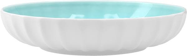 Салатник 710 мл, d 22 см h 4,5 см, Bone China, Blyss Turquoise