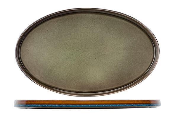 Блюдо овальное 35,5x23,5 см, QUINTANA GREEN