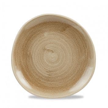 Тарелка мелкая "Волна" d21 см, без борта, Stonecast Patina Antique Taupe