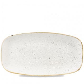 Блюдо прямоугольное 35,5х18,9см, без борта, Stonecast, цвет Barley White