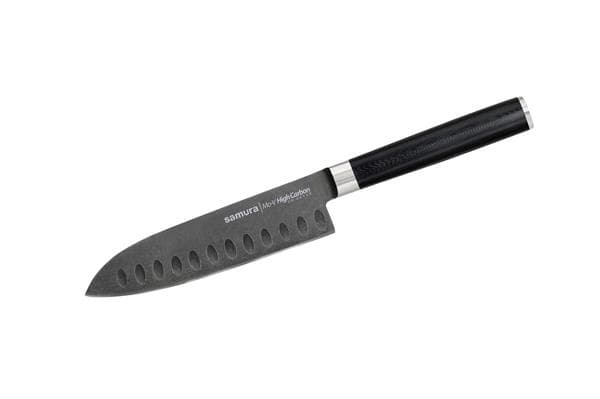 SM-0087B/K Нож кухонный "Samura Mo-V Stonewash" Гранд Шеф 240 мм, G-10