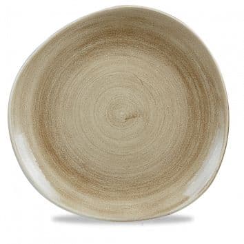 Тарелка мелкая "Волна" d28,6см, без борта, Stonecast Patina Antique Taupe