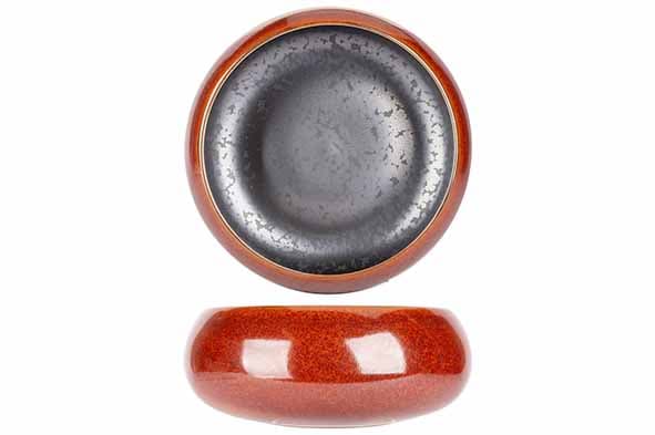 Салатник с закругленным бортом d 20 см h 9 см, Elements Maroon