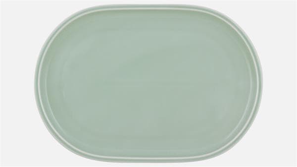 Блюдо овальное 36x23,5 см, h 2,3 см, FROST, Shiro Glaze