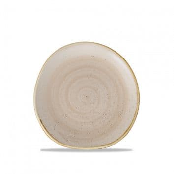 Тарелка мелкая "Волна" d18,6 см, без борта, Stonecast, цвет Nutmeg Cream