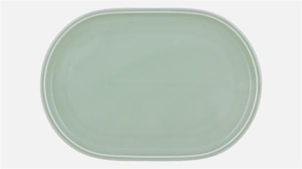 Блюдо овальное 30x19,4 см, h 2,2 см, FROST, Shiro Glaze