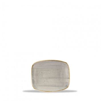 Блюдо прямоугольное CHEFS 15,4х12,6см, без борта, Stonecast, цвет Peppercorn Grey