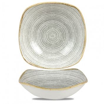 Салатник квадратный 0,94 л 20,7 см, без борта, цвет Stone Grey, Studio Prints