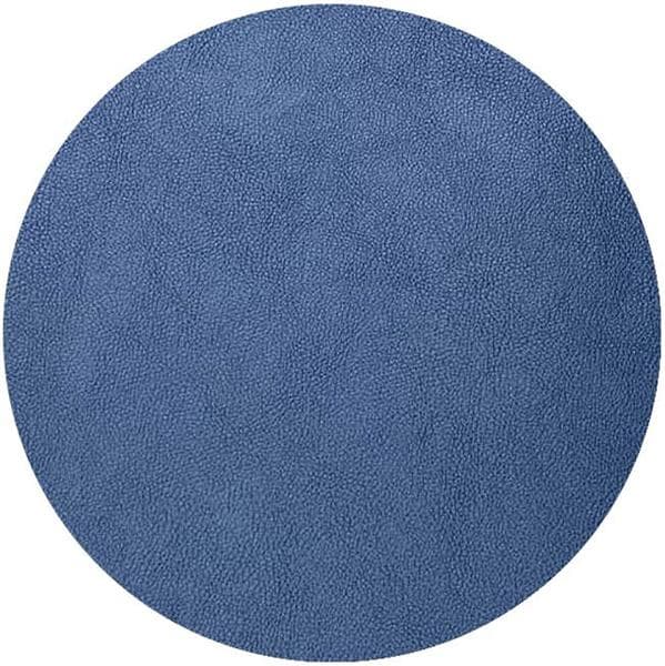 Салфетка подстановочная (коастер) d 10 см, искуств. кожа (ПУ), декор blue, LAV