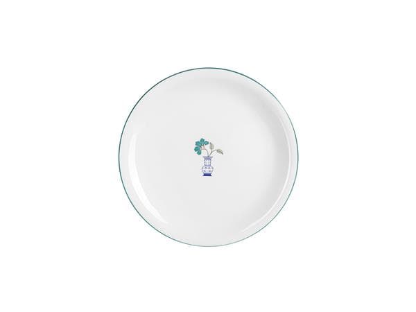 Тарелка мелкая 26 см, кант зеленый, Vaso Piccolo DS18