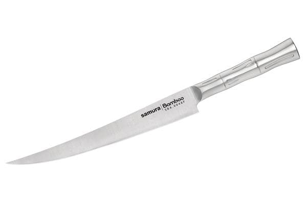 SBA-0048F/K Нож кухонный "Samura Bamboo" филейный Fisherman 224мм, AUS-8