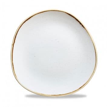 Тарелка мелкая "Волна" d26,4см, без борта, Stonecast, цвет Barley White