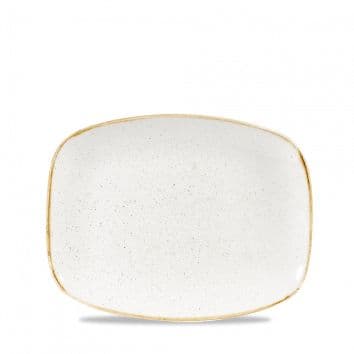 Блюдо прямоугольное CHEFS 26,1х20,2см, без борта, Stonecast, цвет Barley White