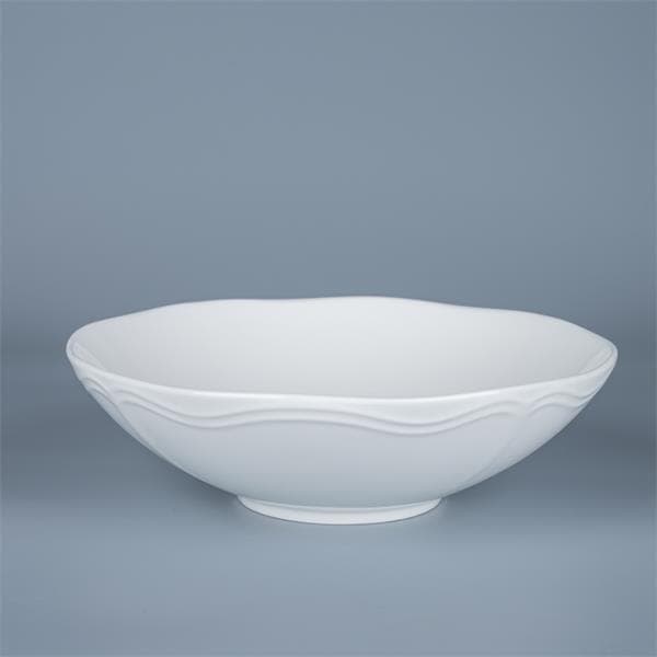 Салатник 1 л, d 21 см h 6,5 см, фарфор, Red Rose