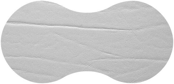 Салфетка подстановочная (коастер) фигурная 23x11 см, перераб. кожа, декор light grey, Dumbo