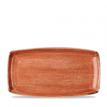 Блюдо сервировочное 35х18,5см, без борта, Stonecast, цвет Spiced Orange