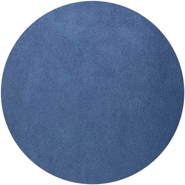 Салфетка подстановочная (коастер) d 18 см, искуств. кожа (ПУ), декор blue, LAV