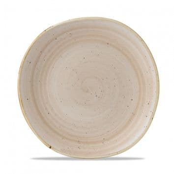 Тарелка мелкая "Волна" d26,4см, без борта, Stonecast, цвет  Nutmeg Cream