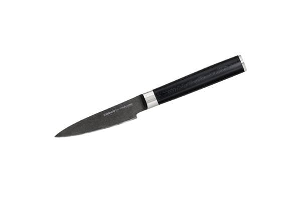 SM-0010B/K Нож кухонный "Samura Mo-V Stonewash" овощной 90 мм, G-10