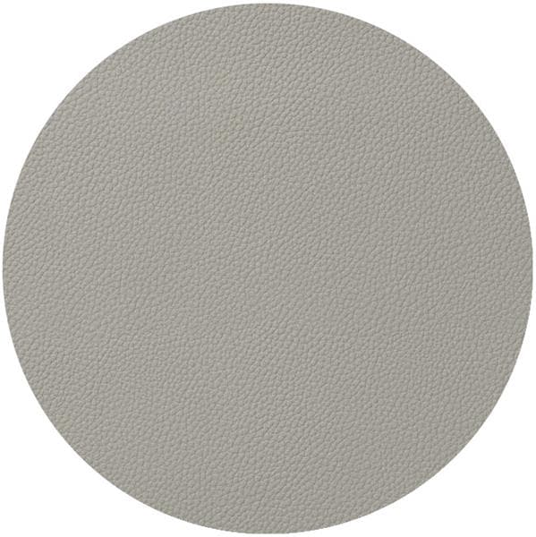 Салфетка подстановочная (коастер) d 10 см, искуств. кожа (ПУ), декор fog grey, LAV