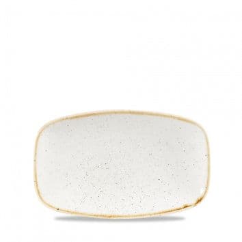 Блюдо прямоугольное 20х12,1см, без борта, Stonecast, цвет Barley White