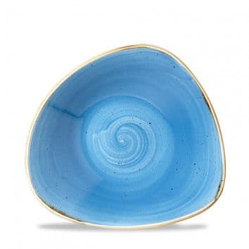 Салатник треугольный 0,37л d18,5см, без борта, Stonecast, цвет Cornflower Blue
