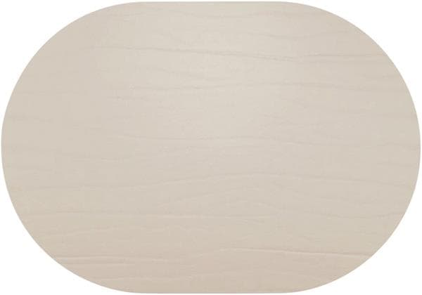 Салфетка подстановочная (плейсмат) овальная 34x42 см, перераб. кожа, декор beige, Dumbo