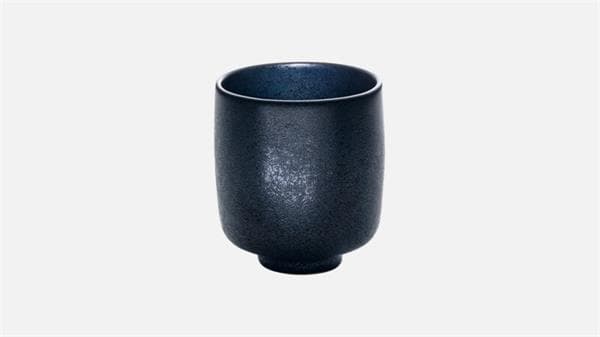 Кружка без ручки 320 мл, d 8 см, h 9,5 см, цвет черный, Nara