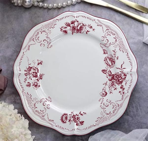 Тарелка мелкая d 28,5 см h 2,7 см, фарфор, Red Rose