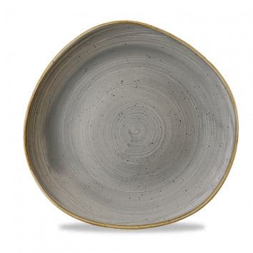 Тарелка мелкая "Волна" d28,6см, без борта, Stonecast, цвет Peppercorn Grey