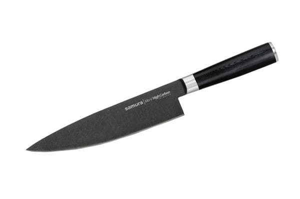 SM-0085B/K Нож кухонный "Samura Mo-V Stonewash" Шеф 200 мм, G-10