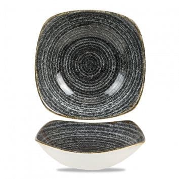 Салатник квадратный  0,94 мл 20,7 см, цвет Charcoal Black, Studio Prints